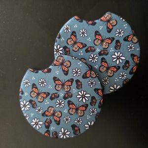 Monarch Butterfly Aesthetic Car Coasters